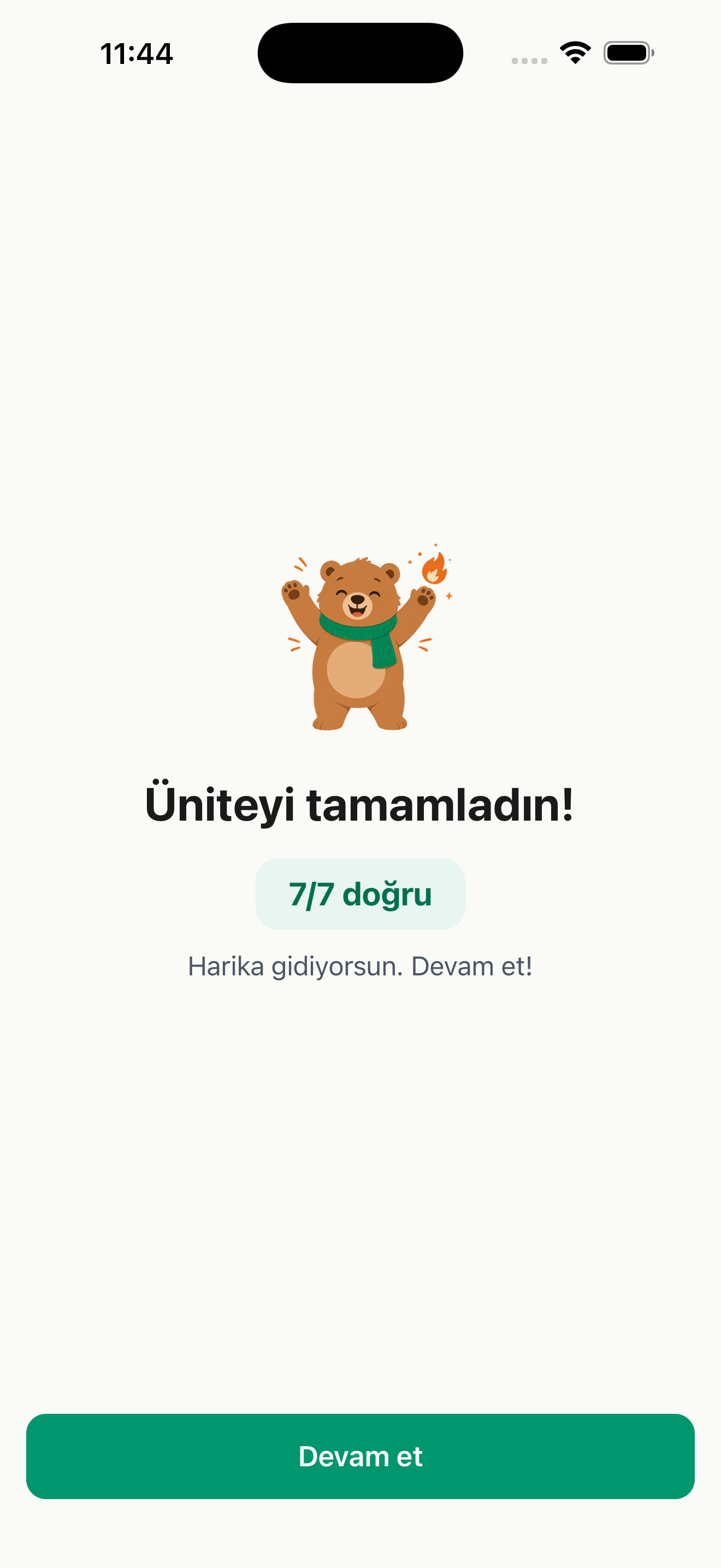 Üniteni tamamla — Bulgarca Kolayca ekranı